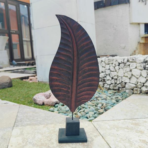 アウトレット バリ島製 木製 リーフスタンド バナナ ウッドスタンド バリ雑貨 インテリア アート モダン 飾り 彫刻 植物