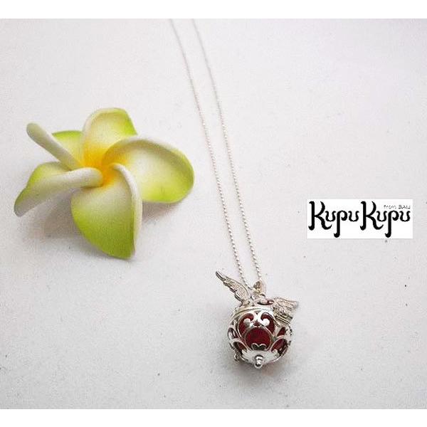 ハリランシルバー 羽根 キャメル ネックレス