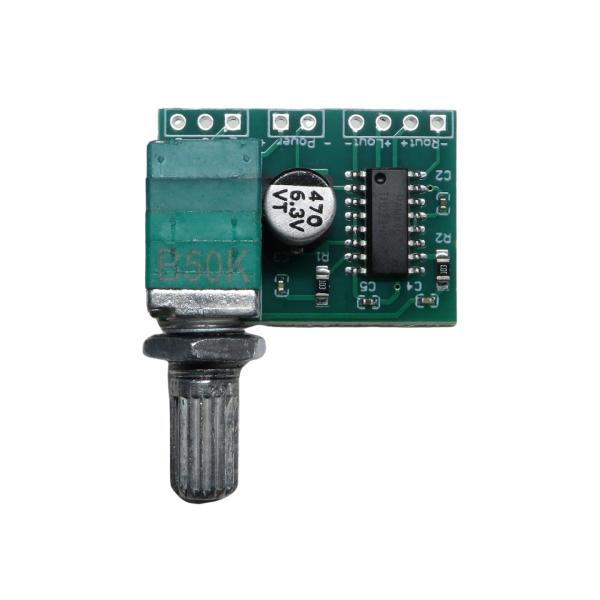 単価は1個あたりです。PAM8403使用の小型ステレオD級アンプモジュール。※本品は取説無しです。また使用方法などのサポートもしておりませんのでご注意下さい。種類: D級アンプ搭載IC: PAM8403入力: 2ch（ステレオ）最大出力: ...