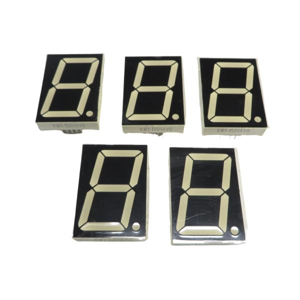 30mm×44mm 赤色 5個 7セグメント LED表示器 1文字アノードコモン