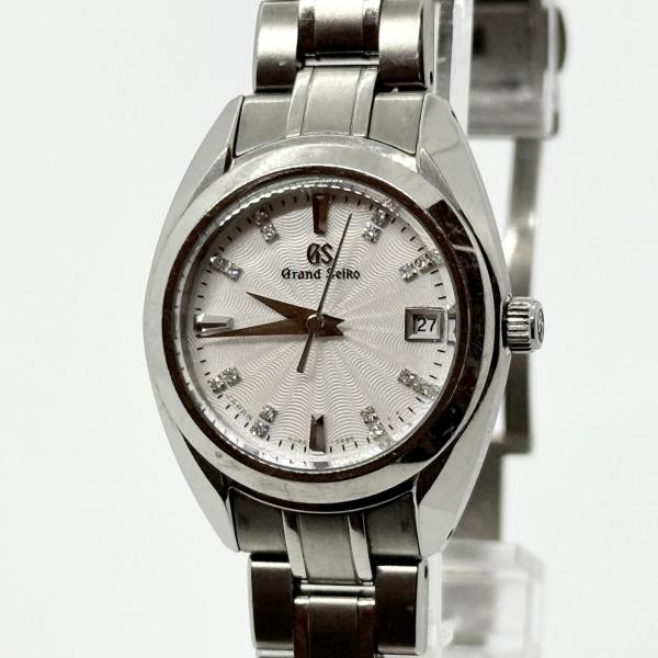 レディース セイコー クォーツ シルバー文字盤 ゴールドベゼル 小ぶり 稼働品 SEIKO（セイコー） GRAND SEIKO グランドセイコー シルバー QZ