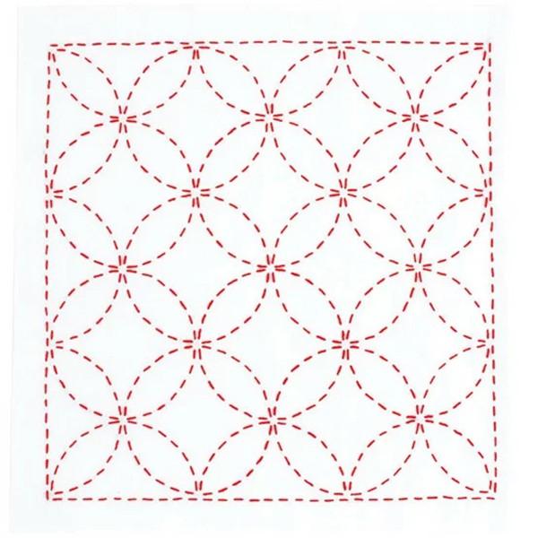刺し子 キット オリムパス 糸 布 針 花ふきん 七宝つなぎ メール便対応 他商品同梱不可 Ab 2194be Mail Kurashiking 通販 Yahoo ショッピング