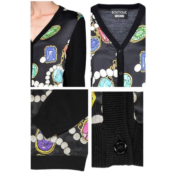 美品　秋服　MOSCHINO モスキーノvネックセーター MOSCHINO BOUTIQUE ブティック モスキーノ ニット カーディガン