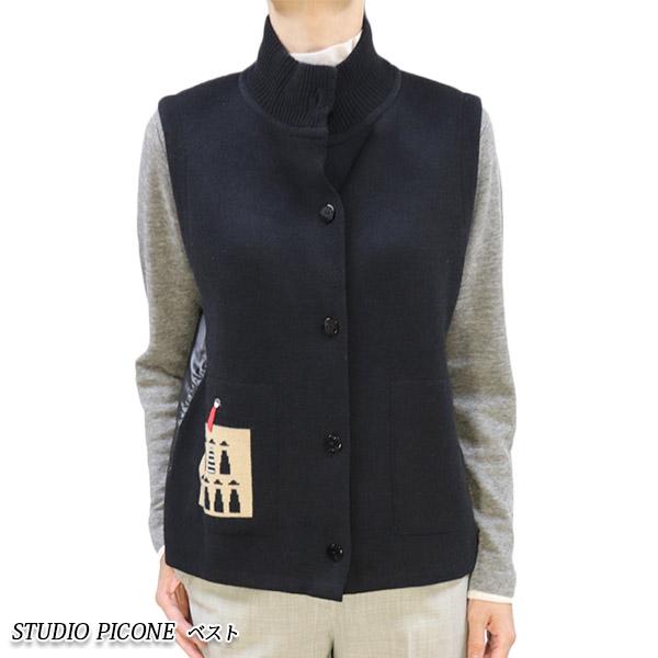 STUDIO PICONE ピッコーネ スタジオ P418123 レディース ベスト ニット 