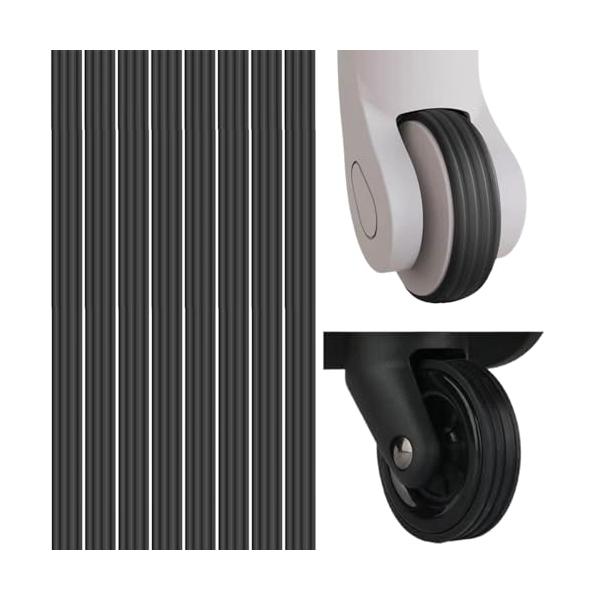 シューケアブラック/-/-・パッケージ個数:8・仕様：セットには20 x 1.2 x 0.25 cmの粘着キャスター保護ストリップが8枚含まれています。・製品マテリアル：良質なシリカゲルで作られ、防水耐摩耗、非常に耐久性がある。・騒がしい旅...