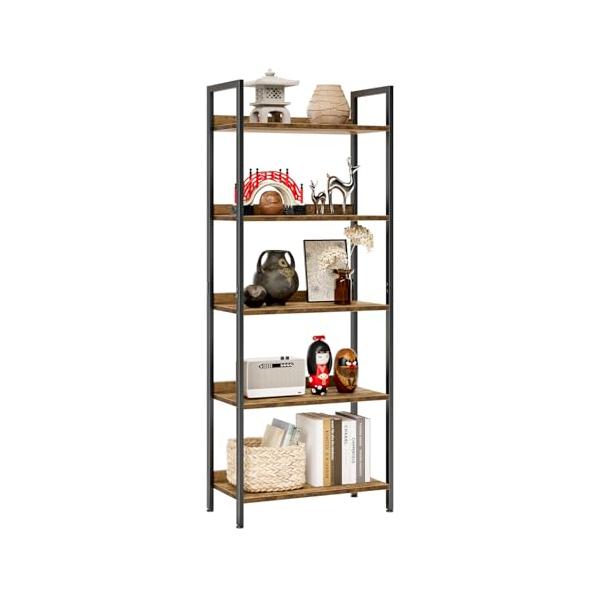 レトロレトロ/5段/A40・Color:レトロSize:5段・5階多機能収納棚頑丈で安定しています。各プレートの耐荷重約15kg。多機能棚は、本、おもちゃ、写真、観葉植物などを置くことができます。リビングルーム、書斎、オフィスに適用していま...