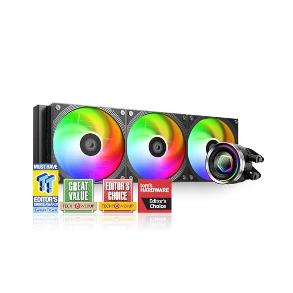 ID-COOLING FX360 INF 360mm 液体CPUクーラー、ARGBインフィニティ