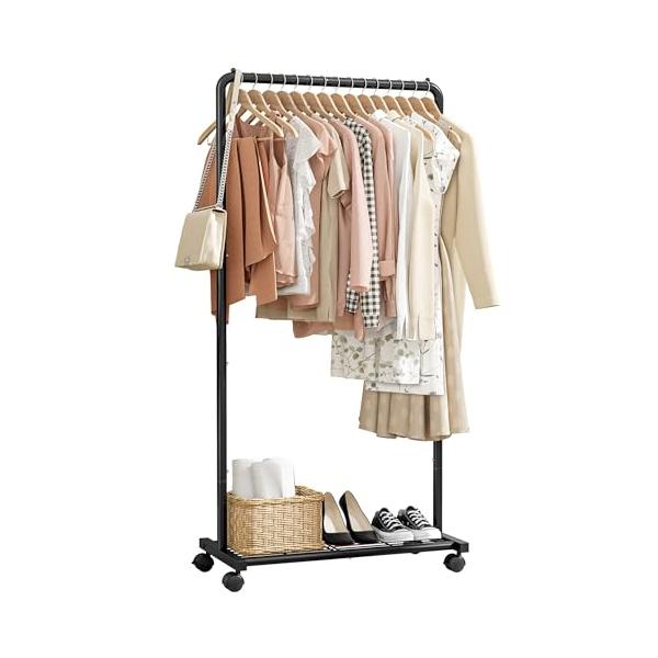 Sakugi ハンガーラック - キャスター付きハンガーラック ダブルタイプ