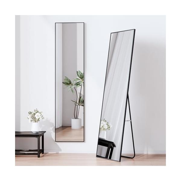 ブラック/長さ120 x 幅30 cm/MRLDYT30120B・Color:ブラック・パッケージ個数:1・簡単に移動・設置可能全身鏡は軽量で持ち運びやすく、家具の配置が頻繁に変わる家庭に適しています。住所変更が必要な場合でも、簡単に持って...