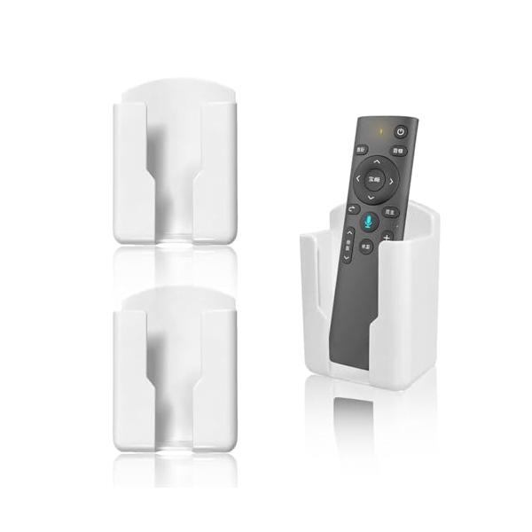 ホワイト：2個/-/240802LCX06・Color:ホワイト：2個・パッケージ内容リモコンホルダー数量：2個、色：白。この壁に取り付けられたブラケットは、デスクトップのスペースを節約し、リモコンラックリモコンを所定の位置に保ち、スマート...