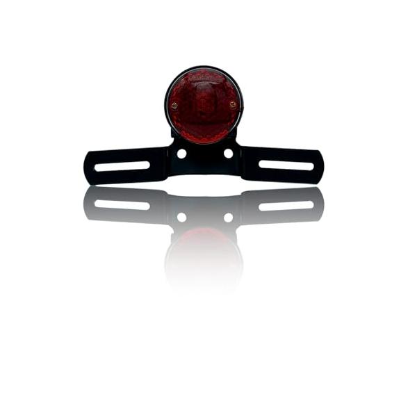 KSHOSIYOK バイク テールランプ led 赤 丸 汎用 Eマーク 車検