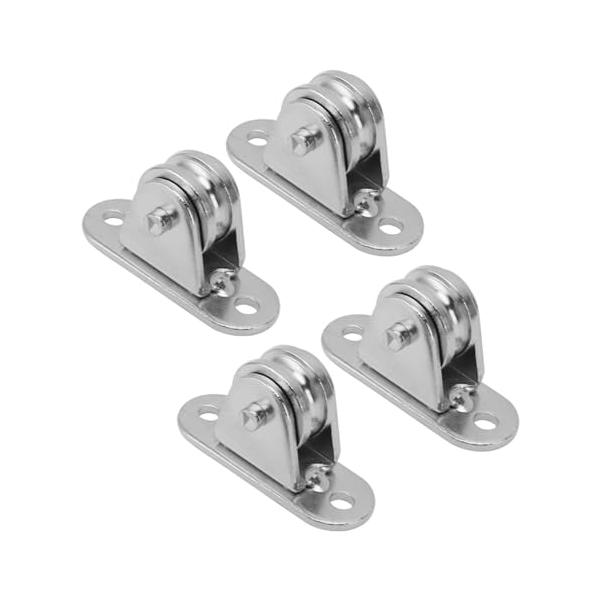 -/4個/Jeffergarden9pba7m0gyo-12・Size:4個・パッケージ個数:1・製品仕様適用ロープ径：6mm以下　車径：25mm　孔間隔：61mm　幅：21mm　高さ：34mm・最大積載能力 - 最大積載能力176ポンドを...