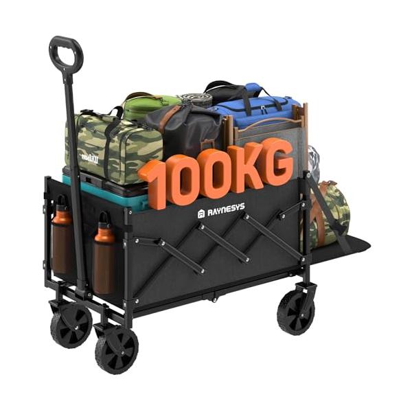 【スピード発送】Raynesys キャリーワゴン 小型 容量65L-90L 耐荷 Raynesys キャリーワゴン 小型 容量65L-90L 耐荷重100kg 長物