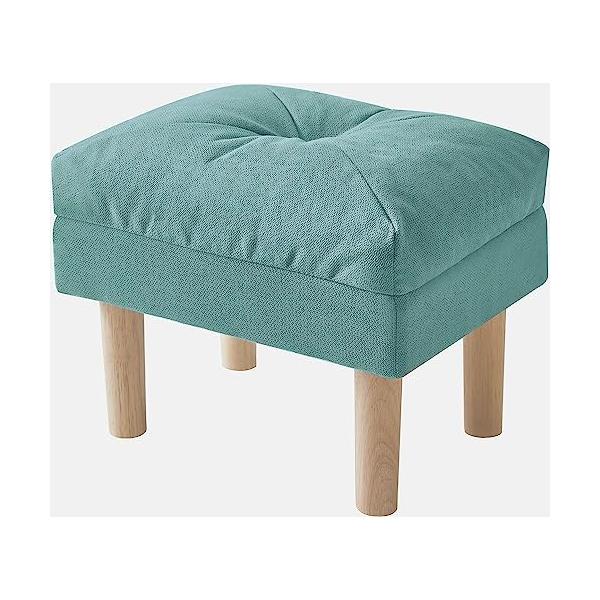 スカンジナビアングリーンがかったブルー/-/-・Color:グリーンがかったブルー・足をリラックス 丈夫で耐久性のある木製の脚と高密度のスポンジパッドで、足をリラックスさせ、背中やお尻への負担を軽減します。・多機能スツール： このフットスツ...