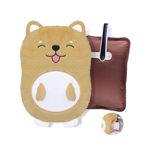 イエロー/シバイヌ/-・Size:シバイヌ・急速充電・最大10時間保温・お湯の交換不要従来の注水式湯たんぽのようにお湯を入れ替える必要はなく、本体を電気で発熱・蓄熱する充電式湯たんぽです。コードレスのため蓄熱すればどこでも使えて便利です。寒...