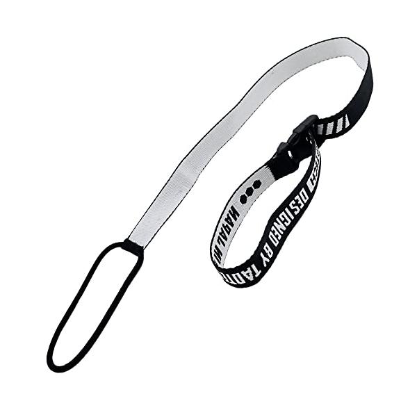 紛失防止ブラック×ホワイト/-/22fds-hb・Color:ブラック×ホワイト・丈夫ほどよい厚みのフラットテープを使用したリーシュです。カラーバリエーションが豊富でコーデに合わせてお選びいただけます・用途転倒時など、ボードとブーツが外れた...