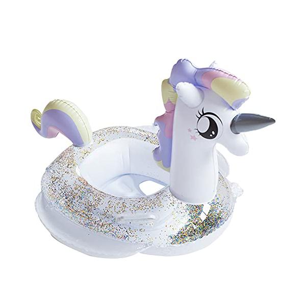 ユニコーン/キッズサイズ/ユニコーン浮き輪・パッケージ個数:1・同じスタイルの他のユニコーンとは異なり、当社のユニコーンは厚みのある PVC 製で、重さは 450g で耐久性が向上しています。・カラフルで個性的で可愛いデザインの浮き輪です。...