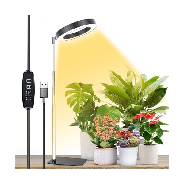 ブラック 1個/暖白色の光/植物育成ライト・Color:ブラック 1個Size:暖白色の光・有効な完全なライト植物育成ライトは48pcs 良質 LED ライト ビードが装備されているライトを育てます。完全なビーム設計の LED の植物ライト...