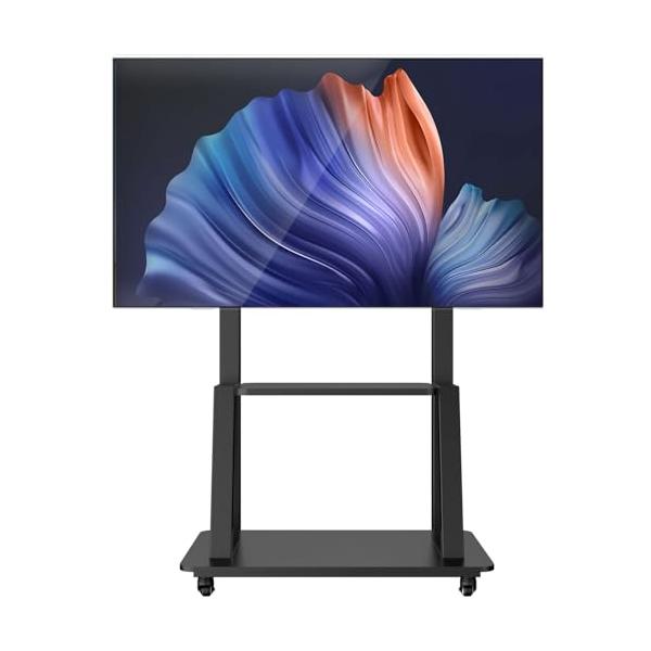 ブラック/-/-・堅牢で耐久性 - テレビスタンド キャスター付きは堅牢で耐久性のあるフレームと堅牢な金属構造を採用しています。この信頼性の高い大型モバイルテレビ移動車は50 KGの荷重を受けることができる。ベースは堅牢で安定した重金属材質...