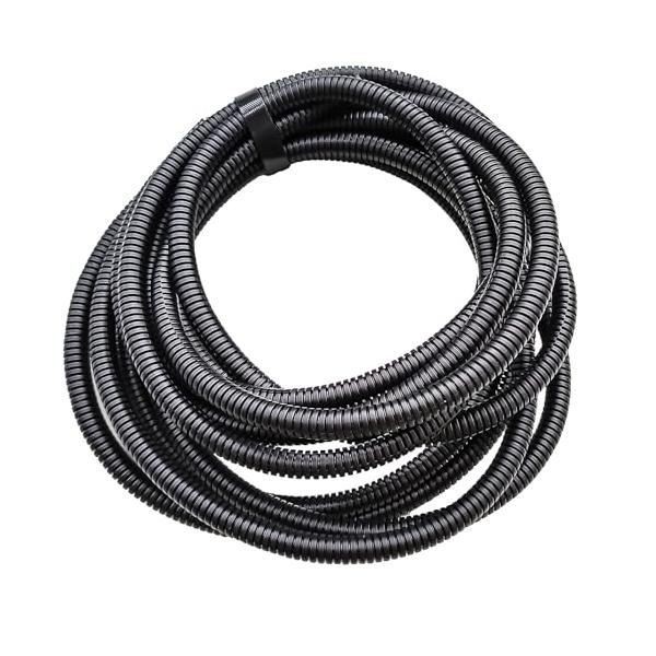 ブラック/φ10-5m/-・Size:φ10-5m・素材 このコルゲートチューブはPP難燃性製で、日光、摩耗、油などからケーブルを保護します。・サイズ：内径：10mmx外径13mm，長さ5m・曲げ要求に十分な柔軟性を備えたコルゲートパイプ設...