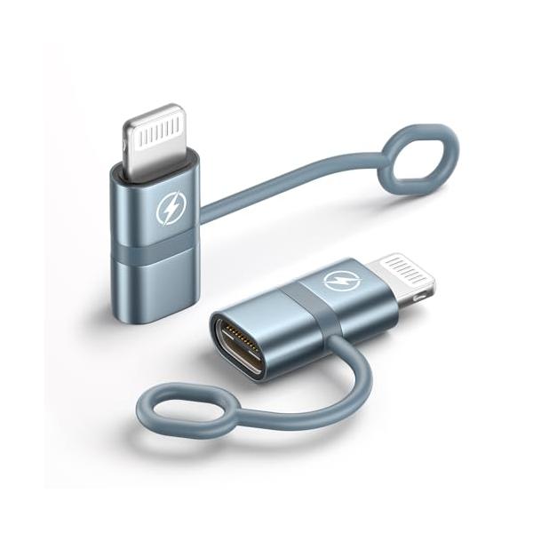 グレー色/-/BLIT-CONV-C2L-2・36W急速充電のライトニング 変換タイプc ライトニング 変換アダプタはPD急速充電をサポートし、一部のパッドモデルでは最大36W、iPhone 8以降のモデルでは最大27Wを提供します。このU...