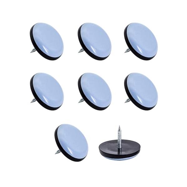 ブルー/22mm/wy-100・8枚入り直径22mmである丸い家具移動パッドは、円形の足にも方形の足にも、大部分の椅子に適合します。・防音効果椅子が硬い表面に押し付けられるという不快なこすり音が二度と聞こえないので、 スライダーはノイズを減...