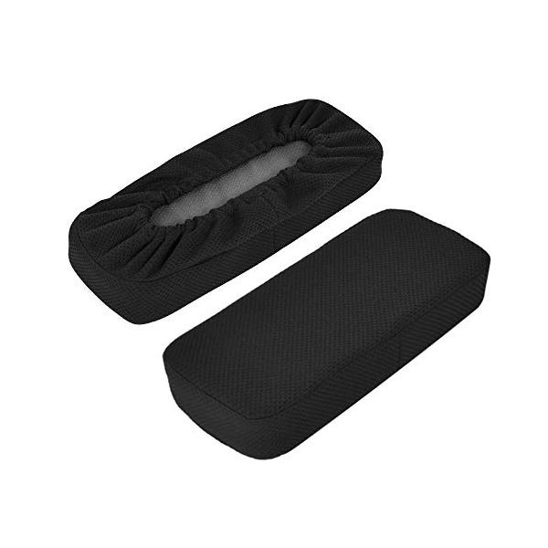 ブラック 30cm 長さ/-/-・Color:ブラック 30cm 長さ・パッケージ個数:1・サイズ：約30cm x 11cm x 4cm厚み 　 2個入り 肘掛けクッション・取り付け簡単アームレストクッションは一周ゴム付き、椅子に取り付き簡...