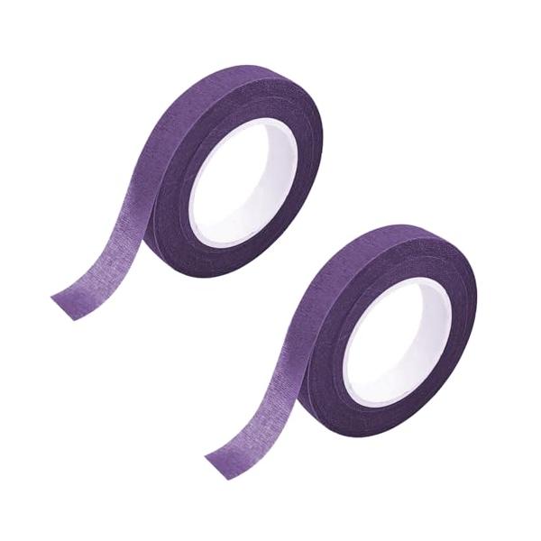 パープル/-/-・Color:パープル・パッケージ内容：フローラテープ 2巻入り。　カラー：パープル・サイズ：幅約12 mm、長さ約27M /ロール・高品質の素材：フローラテープはクレープ紙ででき、滑らかで柔らかい質感が備えています。よく伸...