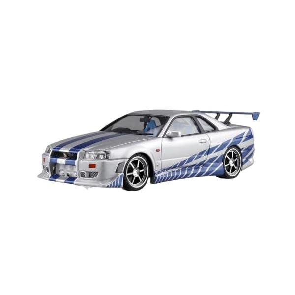 青島文化教材社AOSHIMA ムービーメカ No.WS-02 1/24 ワイルド・スピード R34 スカイライン GT-R プラモデル