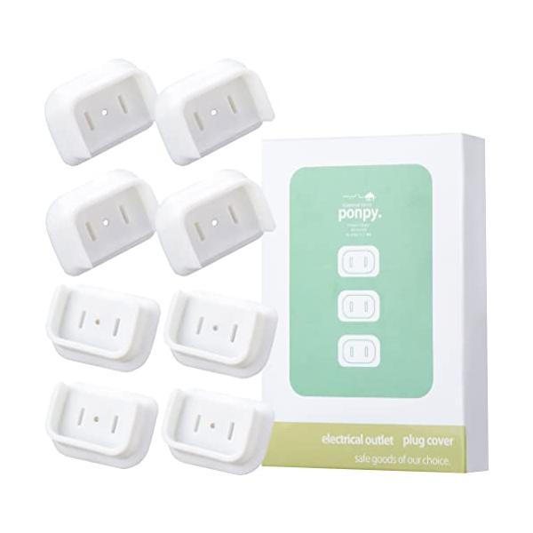 white/スイング用プラグカバー8個/ponpy-1・Size:スイング用プラグカバー8個・パッケージ個数:8・プラグカバー コンセントプラグカバー コンセント ほこり防止 コンセントキャップ コンセント キャップ コンセントカバー トラ...
