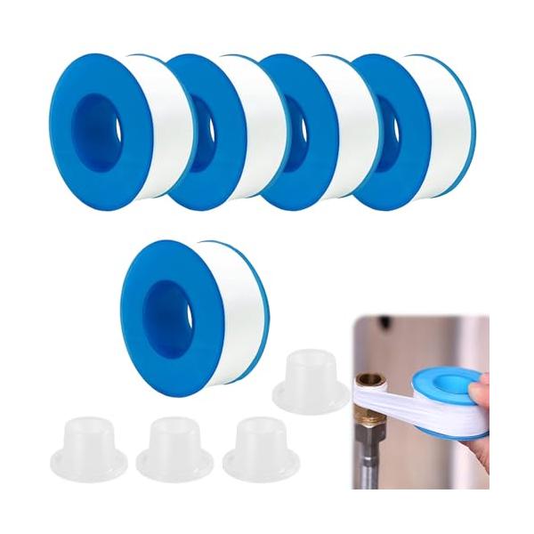 -/20m x 18mm x 0.1mm/-・サイズ：20 m幅：18 mm厚さ：0.1 mm、5パッケージ。さらにシリコンプラグが4つ付属しています。・材料：密封テープはポリテトラフルオロエチレンから作られ、密度が高く、優れた延伸性、耐食...