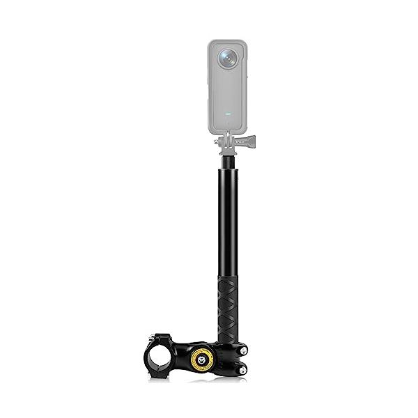 Insta360 自撮り棒に対応 Camnoon 113.5cm オートバイバイク自撮り 1/4インチネジ GoPro Hero 11/10/9