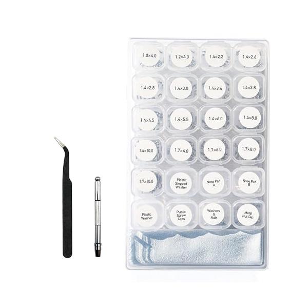 グレー/17.5cm×10.5cm×2.7cm/NBSS120-EGS1-479SSV・パッケージ個数:1・国内メガネ店監修ネジキットメガネ修理に最適な部品を厳選すべく、国内メガネ店の監修により使用頻度の高い17種類のネジ＆8種類のパーツを...