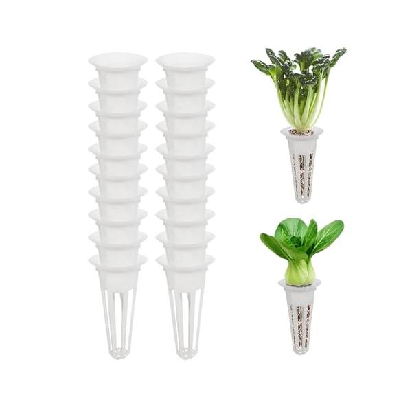 ホワイト/FREE/-・商品仕様セット内容：20個セット、上部外径：43mm、上部内径：29.5mm、底外径：16mm、高さ：77mm。・耐久性PPプラスチック素材を使用しており、安全で環境に優しく、耐久性や防食性にも優れています。通気性と...