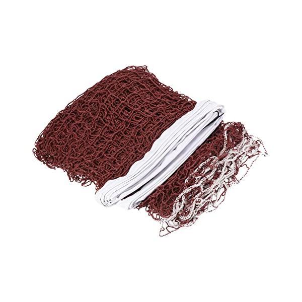 レッド/610 x 76 cm/-・素材：ポリプロピレン; 全体サイズ：610 x 76 cmL*W; メッシュサイズ：2.5 x 2.5 cmL*W; カラー：レッド; パッケージコンテンツ：1 x バドミントン交換ネット・利点：1. ネ...