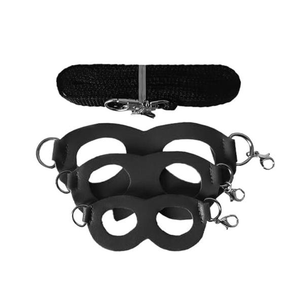 ブラック/3.2*8.5cm、4*10.5cm、4.5*13.5cm/QYS-NI-HEI・Color:ブラック・安全設計: 柔らかい素材でできており、ペットを優しく守ります。・小動物専用設計: 小さな体に合わせた細めのロープと軽量コンパク...