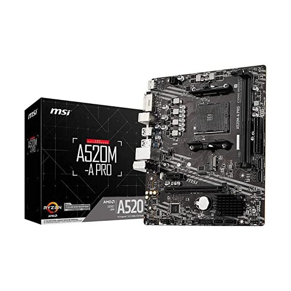 他サイト： MSI マザーボードA520M-A PRO Ryzen 5000シリーズ AM4対応 Micro ATX AMD A520搭載 MB5136の商品画像