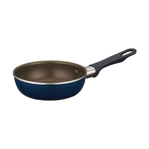 サーモス デュラブルシリーズ フライパン 16cm ネイビー ガス火専用 焦げつきにくい 耐久性コーティング PFOA PFOS不使用 片手で軽