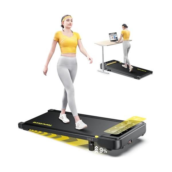 ブラック/-/-・Color:ブラック・勾配調整機能付き元々の勾配は2°、調整後の勾配は4.7°（傾斜率9％）です。ネジを差し込むだけで傾斜を調整できます。傾斜を調整することで、運動の強度を上げ、脂肪をより効果的に燃焼させ、健康を維持し、よ...