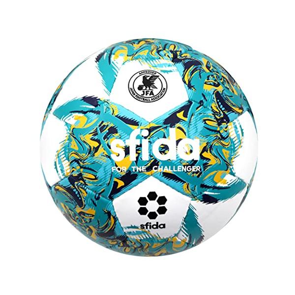 ホワイトターコイズ/4/SB-23IR02・Color:ホワイトターコイズ・パッケージ個数:1・JFA検定球・フットサル4号球・視認性を高めたデザイン