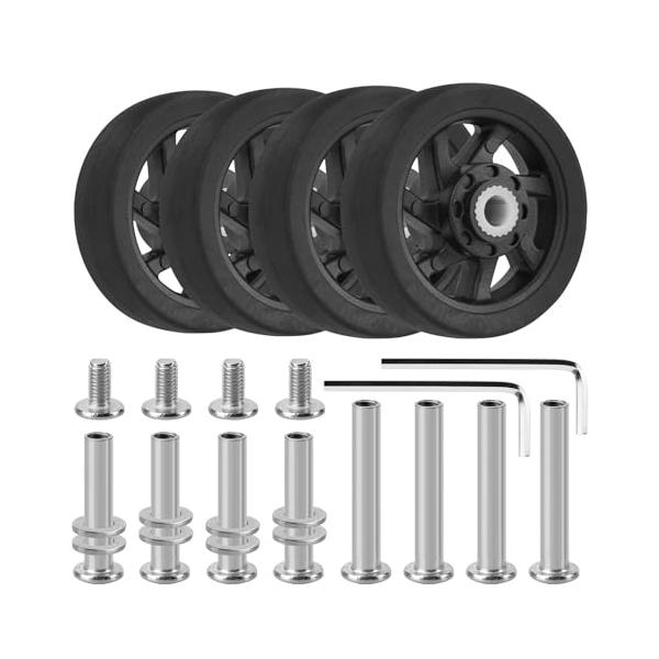 ブラック/-/DL-C13・Model:DL-C13・軽量化と耐摩耗性：高品質のTPUゴムと強化ナイロンを使用し、行李箱全体の重量を抑え、軽量化を実現しながら、最大50キロの荷重に耐える強靭な作りで、長期間の使用にも耐える高耐久性を実現して...