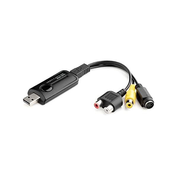 他サイト： サンワダイレクト USB ビデオキャプチャー ビデオテープ デジタル化 Win/Mac対応 minidv ダビング Type-C変換アダプタ付きの商品画像