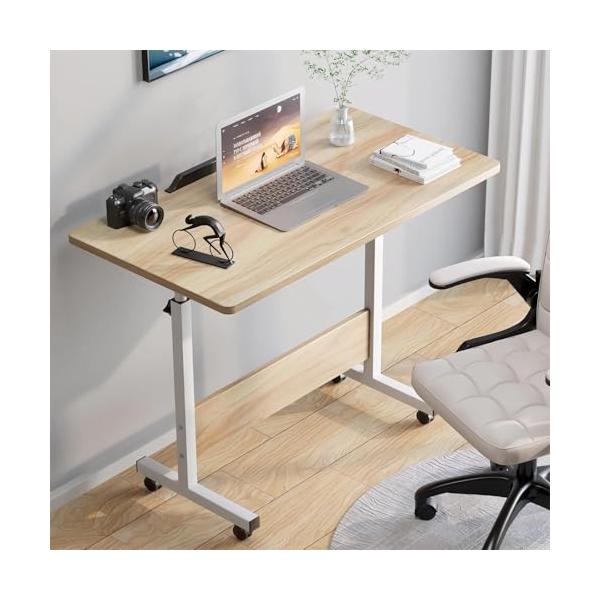 シンプルで軽奢木目調/60*40cm/SJZDZ・Size:60*40cmColor:木目調・広々とした作業スペース：幅60cm×奥行40cm。適度なスペースを確保したい人には、スタンダードタイプがおすすめです。長方形の天板がついた、椅子に...