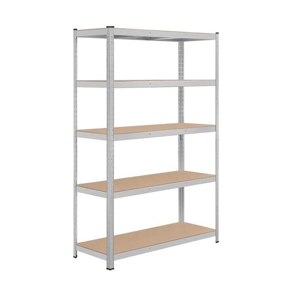 Yaheetech キッチンラック スチールラック 120x45x180cm 5段 メタルラック ステンレスラック オープンシェルフ 収納棚 収