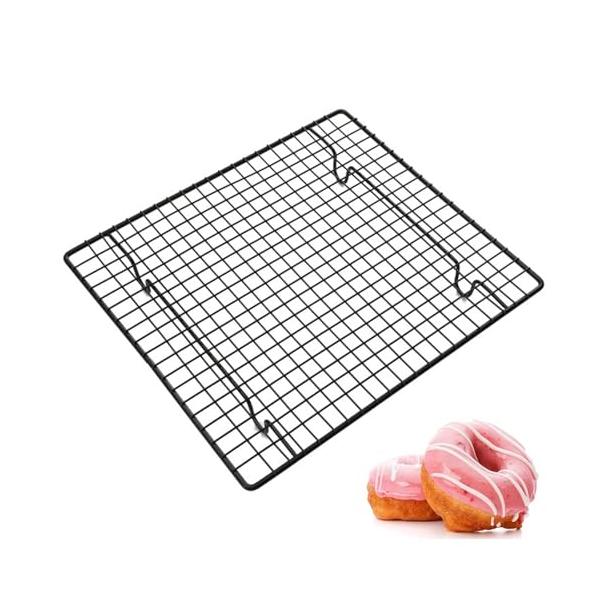 ブラック/26*23cm/sjk-641・高品質な炭素鋼素材この冷却ラックは、優れた炭素鋼素材を使用しており、強化されたノンスティックコーティングが施されています。これにより、食品がスムーズにラックから外れ、焦げつかず、清掃が簡単です。・焦...