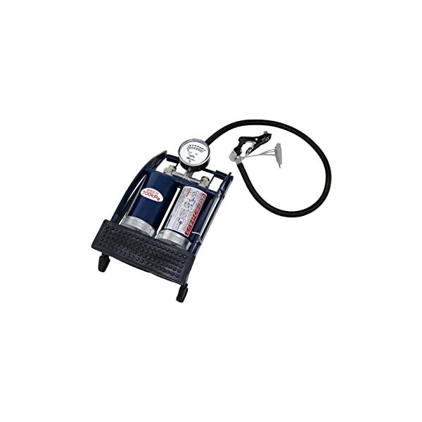 2フットポンプ ツインシリンダー P-20ブラック/ブルー/-/P-20・Style:2フットポンプ ツインシリンダー P-20・パッケージ個数:1・ 最高圧力 約700kpa  付属品 バイク用・自転車用・ボール用・ボート用・浮き輪用ノズ...