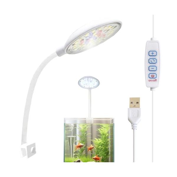 ホワイト/5W/FD0323010・Color:ホワイトSize:5W・小型水槽用クリップライト360回転と柔軟なヘッド角度を備えたこの水槽用クリップライトは、さまざまな照明ニーズを簡単に満たし、水生生物の繁栄に幅広い照射を提供します。・明...