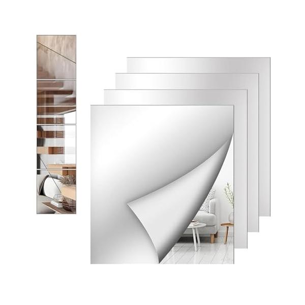 15×20cm、4枚/長さ2 x 幅15 cm/EsiFare・Color:15×20cm、4枚・超軽量＆割れにくい弊社の割れない鏡はガラス製の鏡に比べて約1/6の軽さ（約100g）を実現した、厚さ1.6mmのアクリル製全身鏡です。非常に軽...