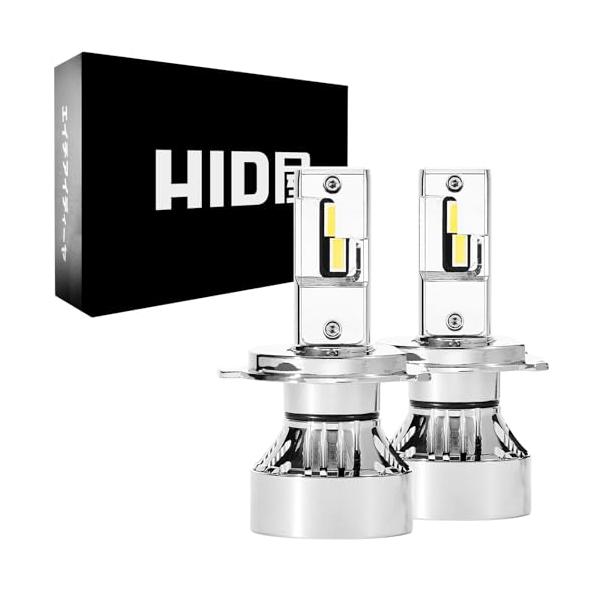 HID屋 H4 LED ヘッドライト 49600cdカンデラ 爆光 ホワイト 車検対応