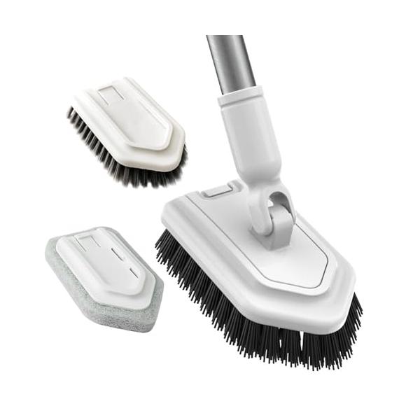 -/B/-・Size:B・背中を守るデッキブラシ のトリガーを引くと、浴室用たわしの長さを70cmから110cmまで調節できます。家事をするとき、もう屈んだり、膝をついたり、しゃがんだりする必要はありません。このバスブラシは、膝や背中、腰を...